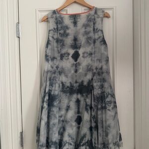Roberta Roller Rabbit Gray Tie-Dye Dress